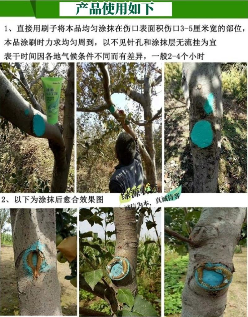 速贴3%甲基硫菌灵树木愈合剂剪锯口涂抹剂果树腐烂病