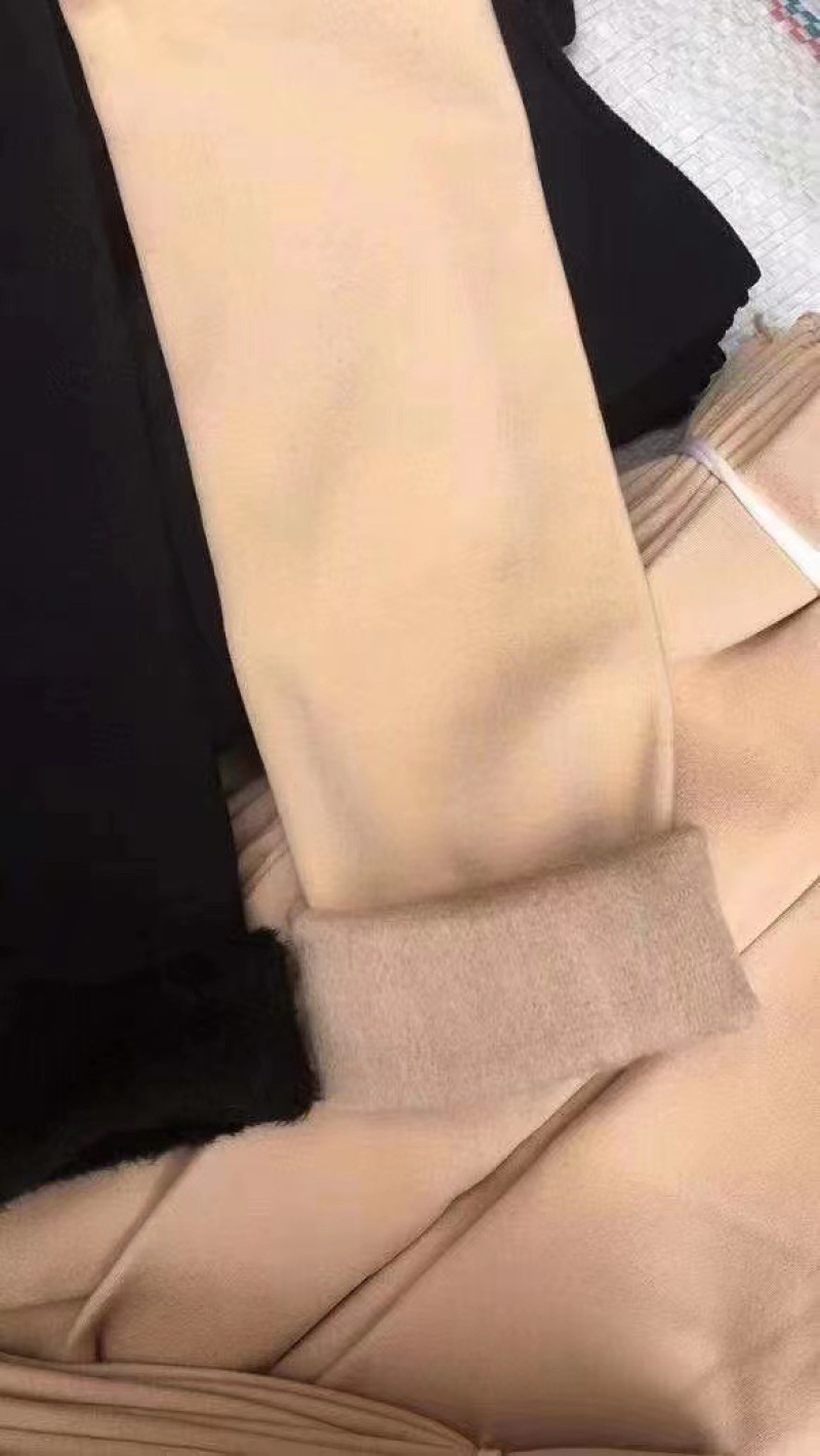 冬季雪地袜黑色肤色加绒加厚弹力袜保暖袜