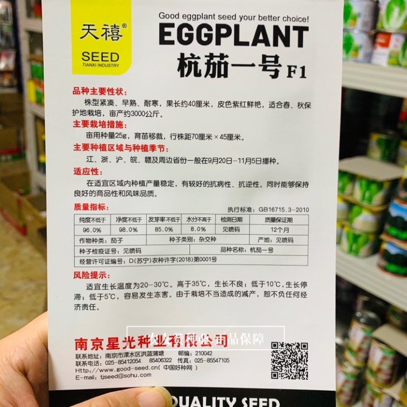 一代杂交杭茄一号茄子种子早熟耐寒紫红线茄种子春秋种