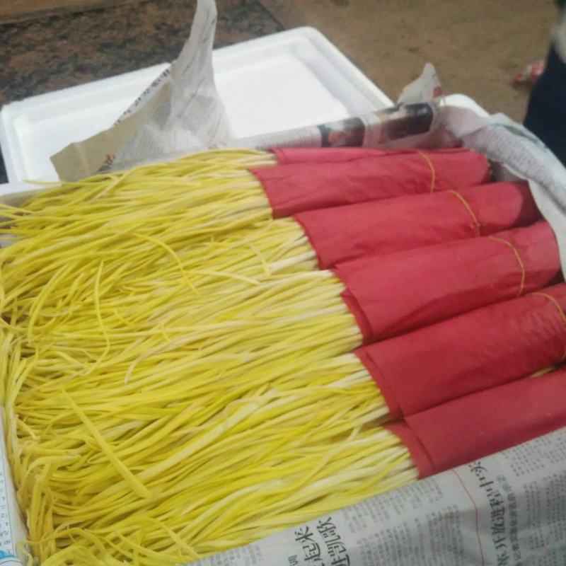 严选蒜黄蒜黄一手货源视频看货品质保证以质论价