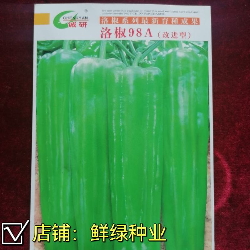 洛椒98A（改进型）丰产早熟薄皮椒，果色绿丰产抗病