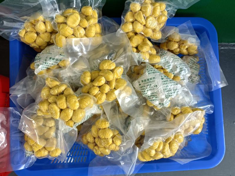 新鲜板栗仁，口感糯甜，来自大别山深山老林现加工的板栗
