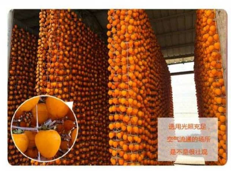 广西糖心吊柿饼好吃不涩口电商市场黑框散装货物美价廉