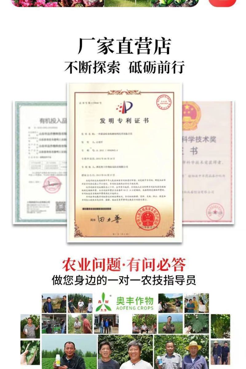 奥丰氨基酸原粉冲施肥生根壮苗补充果树蔬菜园艺水溶肥