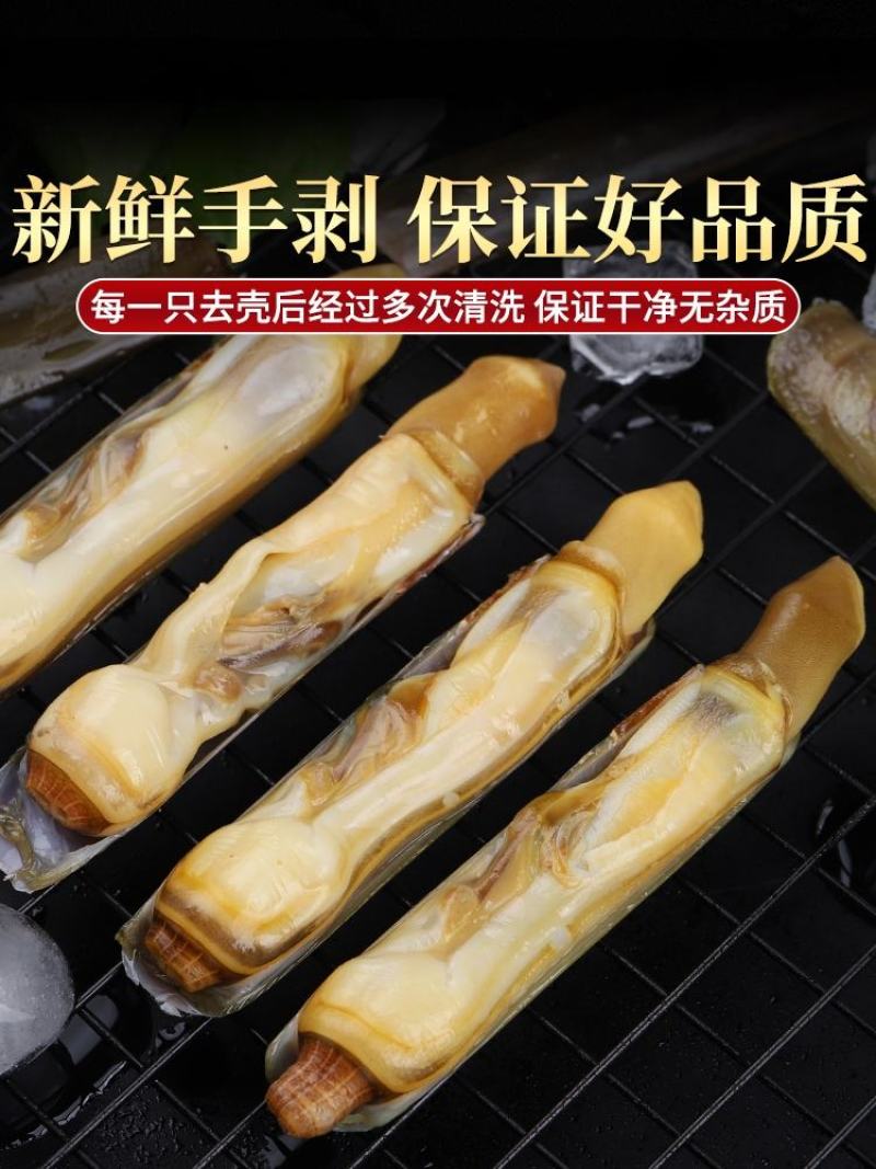 蛏王肉冷冻海鲜竹节蛏新鲜蛏子肉速冻蛏子王火锅圣子肉
