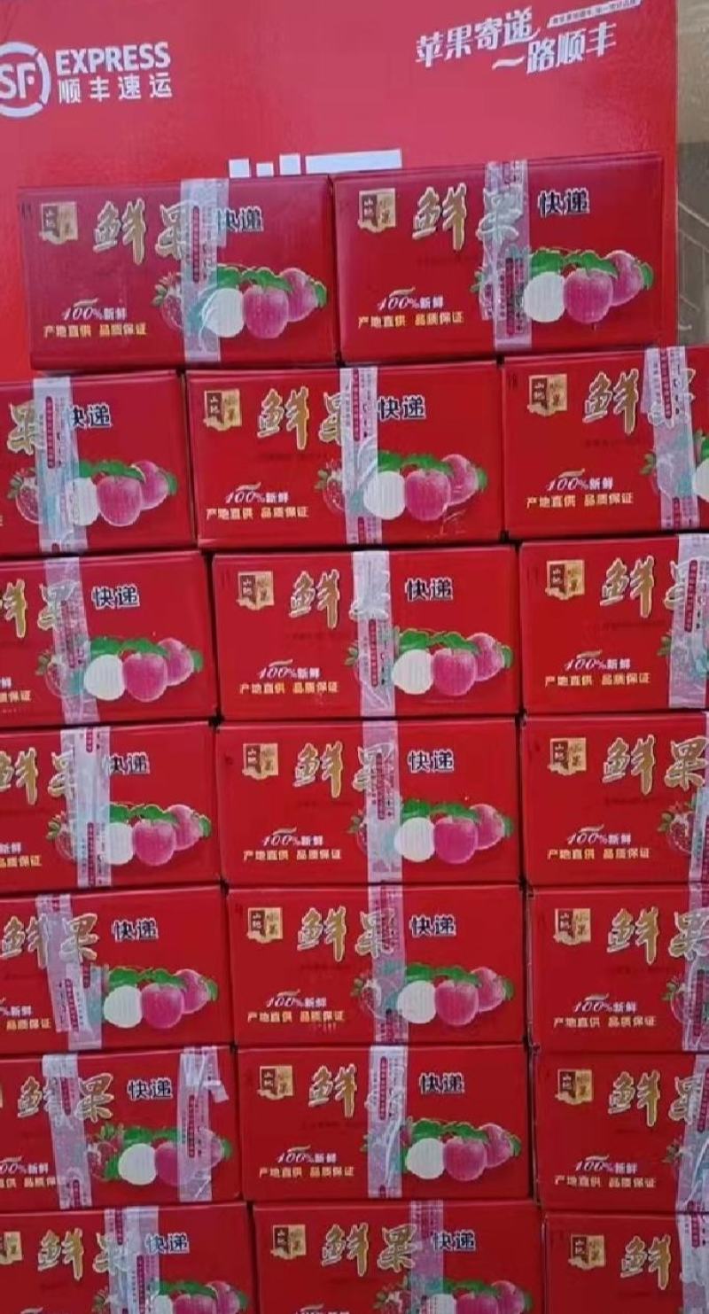陕西红富士产地货源新鲜采摘一件代发整车物流配送无忧热卖中