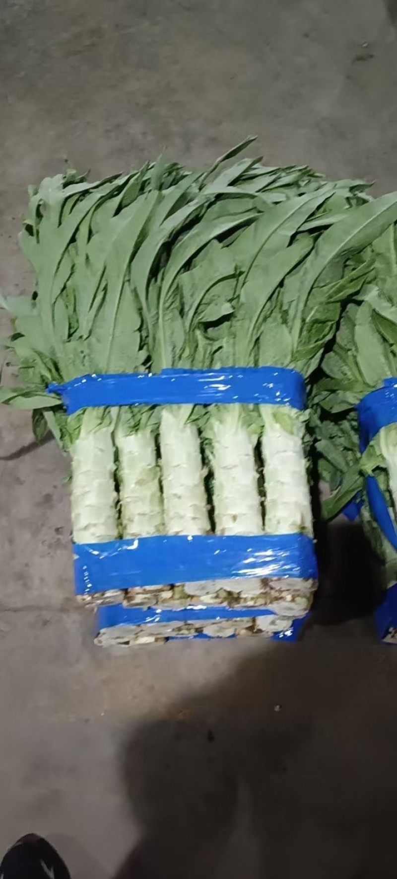 来自黄土高原的精品青莴笋已大量上市了，杆子即直又绿哦！