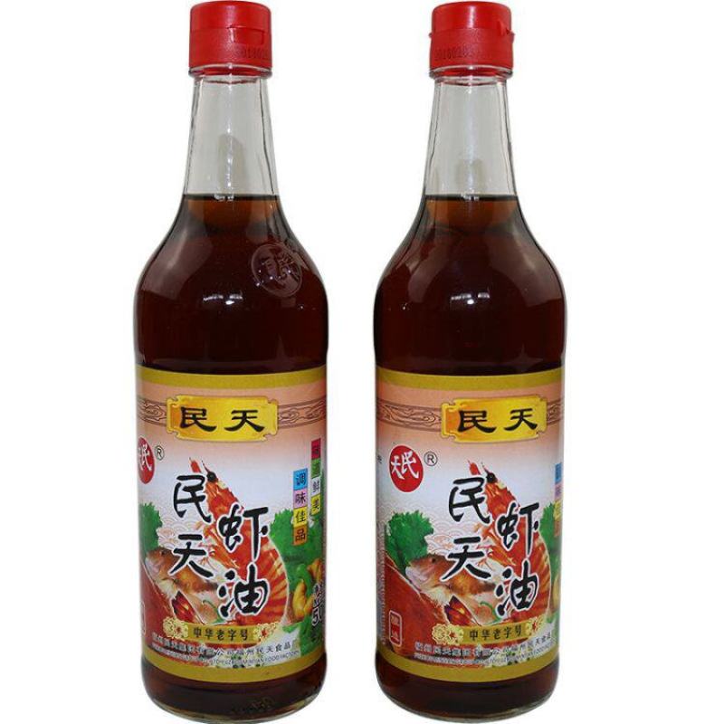 福建民天虾油500ml*2瓶福州特产鱼露调料调味汁家用