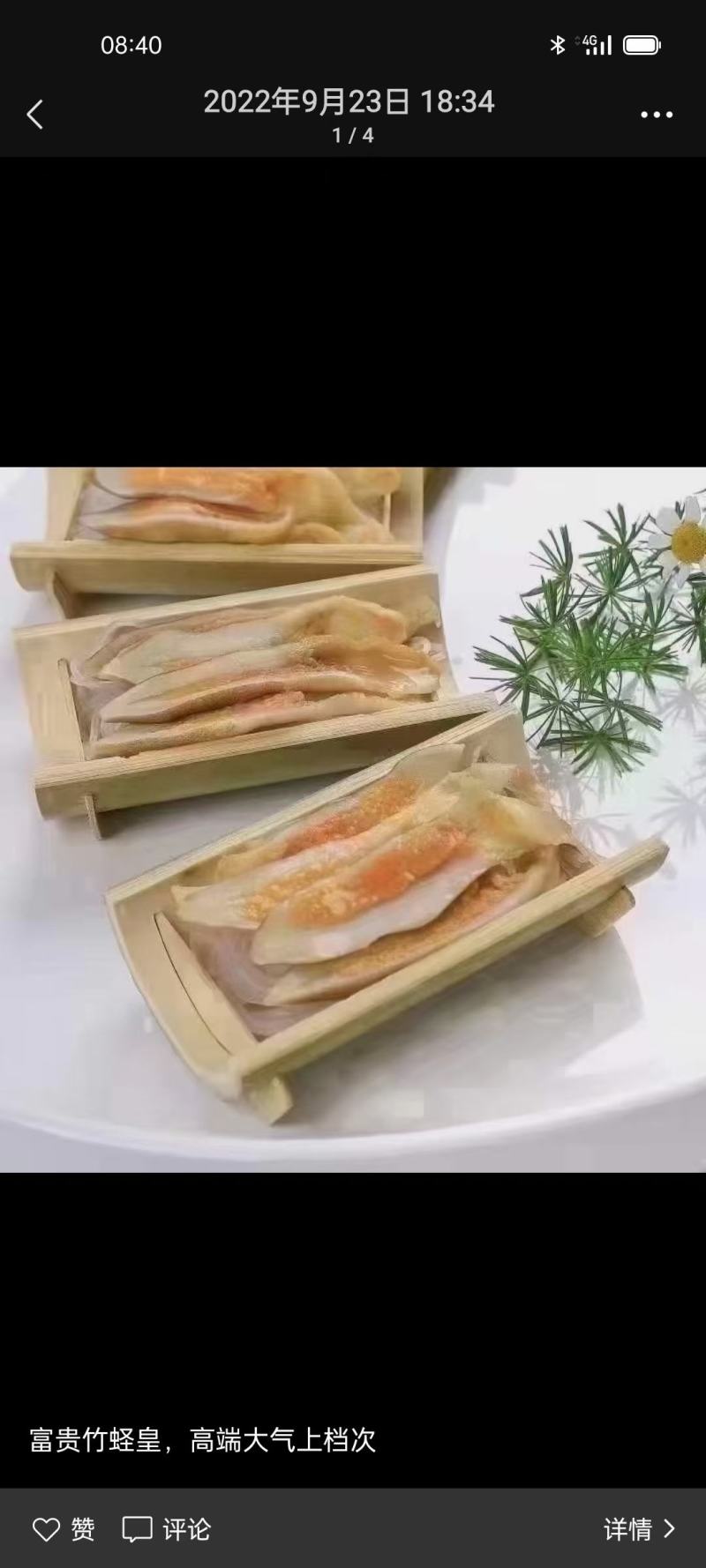 冷冻竹蛏子单冻竹节圣子20斤/箱冷冻圣子竹圣子