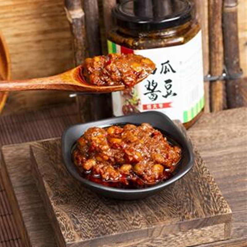 安徽特产西瓜酱豆阜阳农家手工下饭拌面菜黄豆瓣酱豆