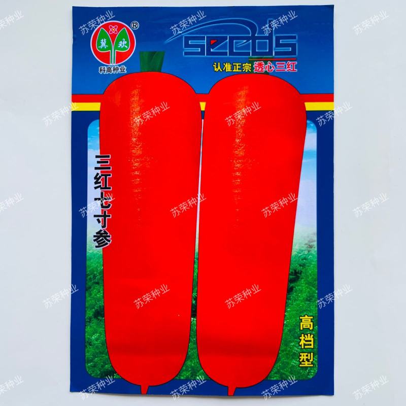 冀欢三红七寸参胡萝卜种子八寸参齐头黄参西洋黄参水果胡萝卜