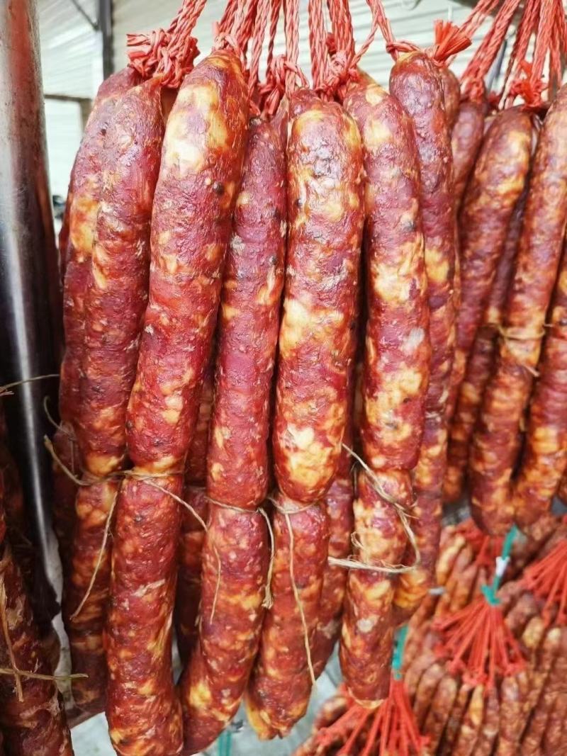 【纯肉香肠】纯肉香肠烟熏味腊肠麻辣味五香味广味电联