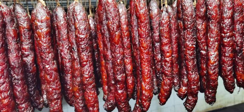 【纯肉香肠】纯肉香肠烟熏味腊肠麻辣味五香味广味电联