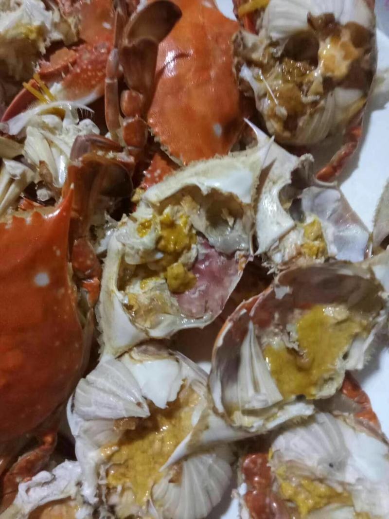 海蟹、梭子蟹。每天新鲜上岸，味道肥美鲜香