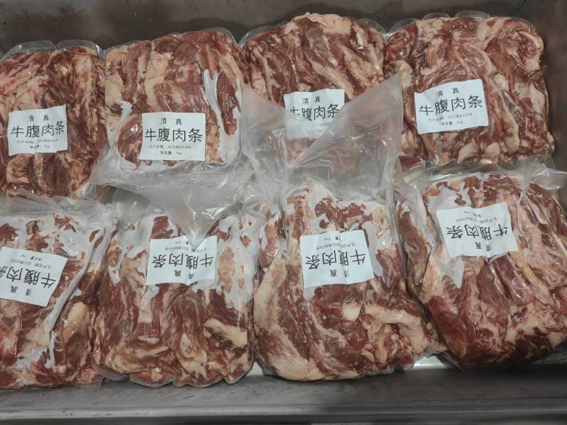纯干牛腹肉条