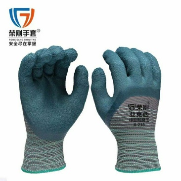 轮胎橡胶手套耐磨防滑透气，适合工地，铁器加工