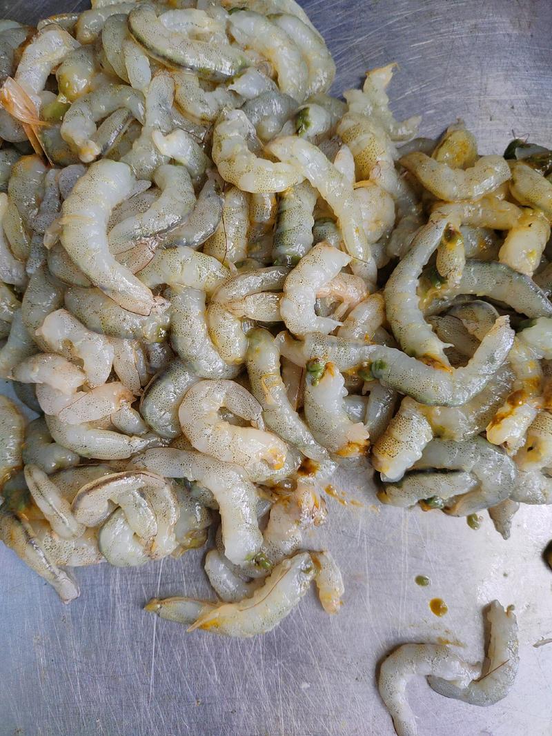 北海虾船捕捞天然南美白对虾虾仁很适合做馅料