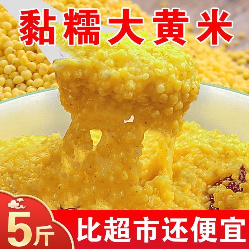 农家大黄米粘米黄糯米粽子米糯米可以一件代发