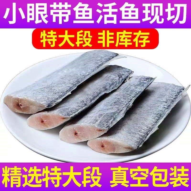 精选带鱼段连云港本地黄海小眼带鱼去头去尾特级工厂发货