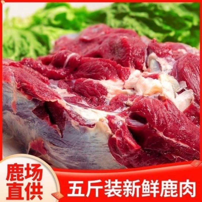 五斤一份梅花鹿鲜鹿肉包邮空运新鲜嫩活杀空运冷链到家
