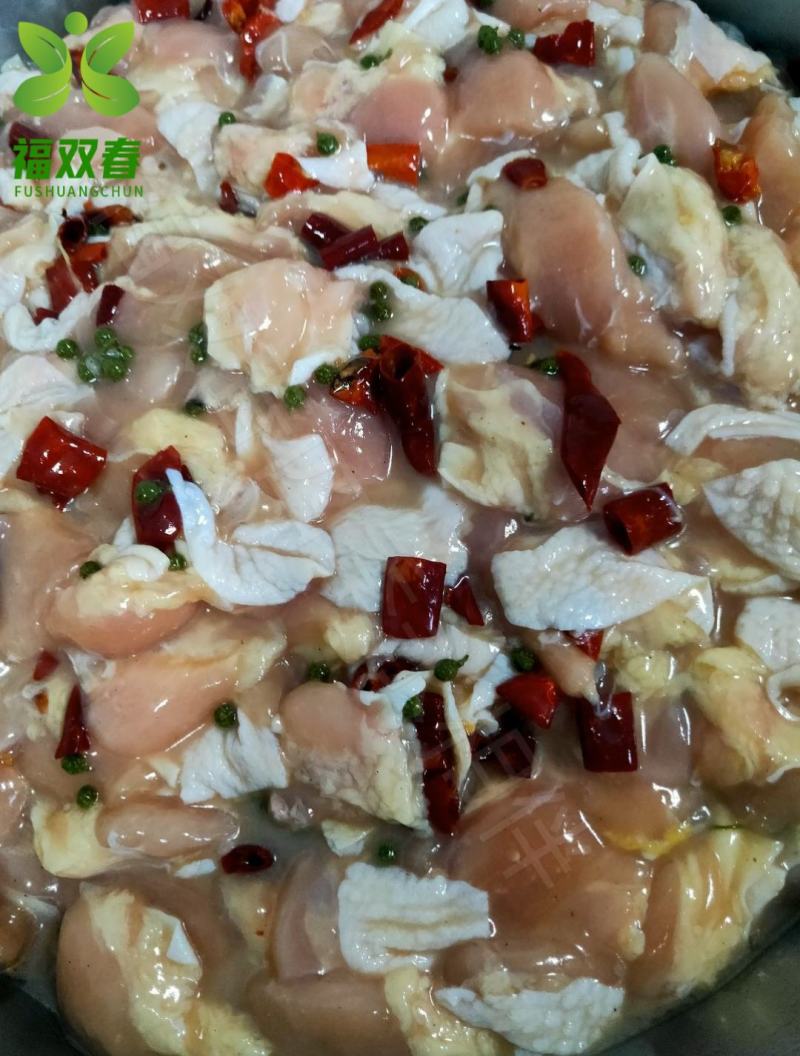 福双春青花椒油皇鸡500g*20袋食堂快餐饭店嫩鸡肉