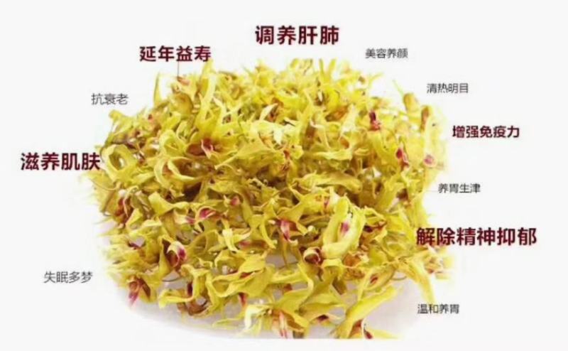 浙江及云南新鲜铁皮石斛干花味香色泽鲜亮长年批发3斤起