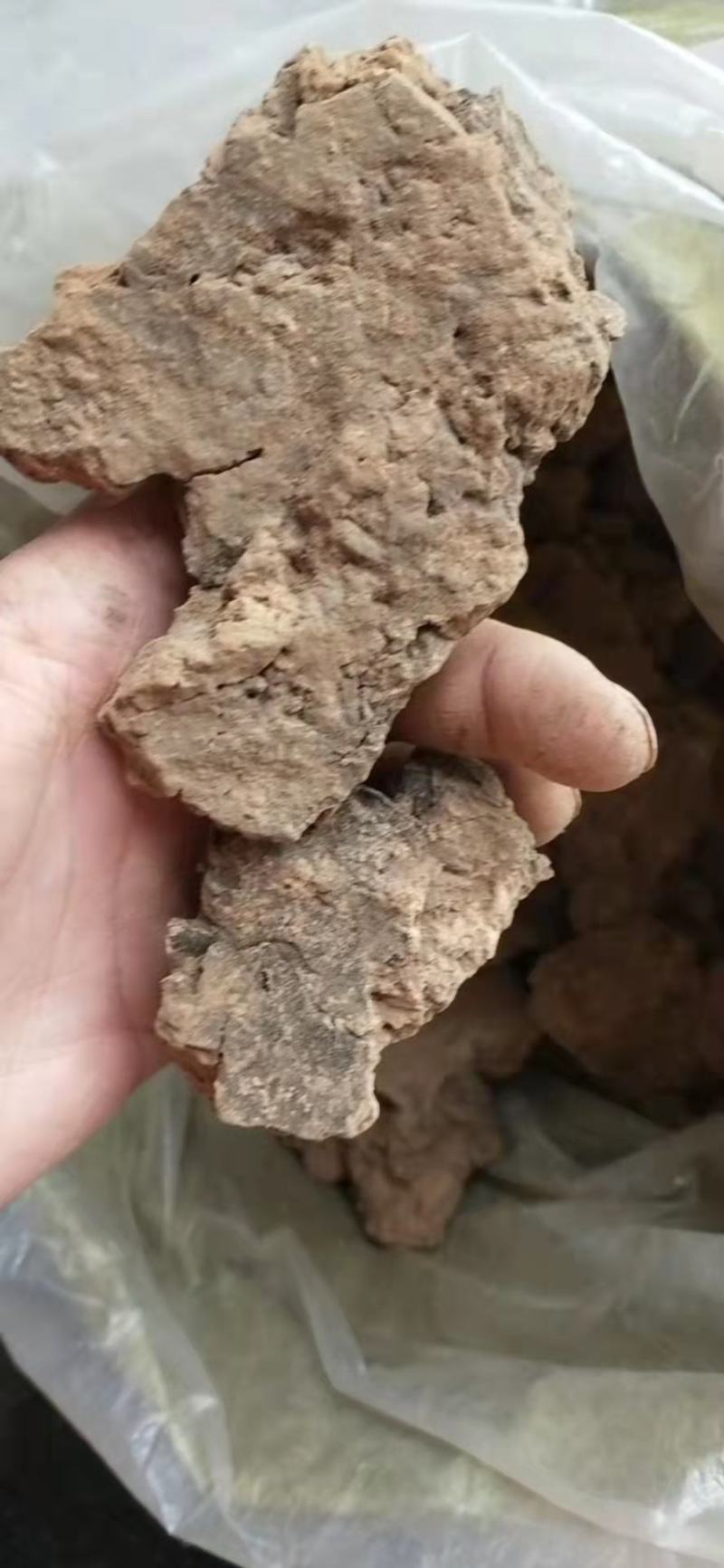 灶心土伏龙肝老家老房子掰得一点，纯柴火灶烧了20多年