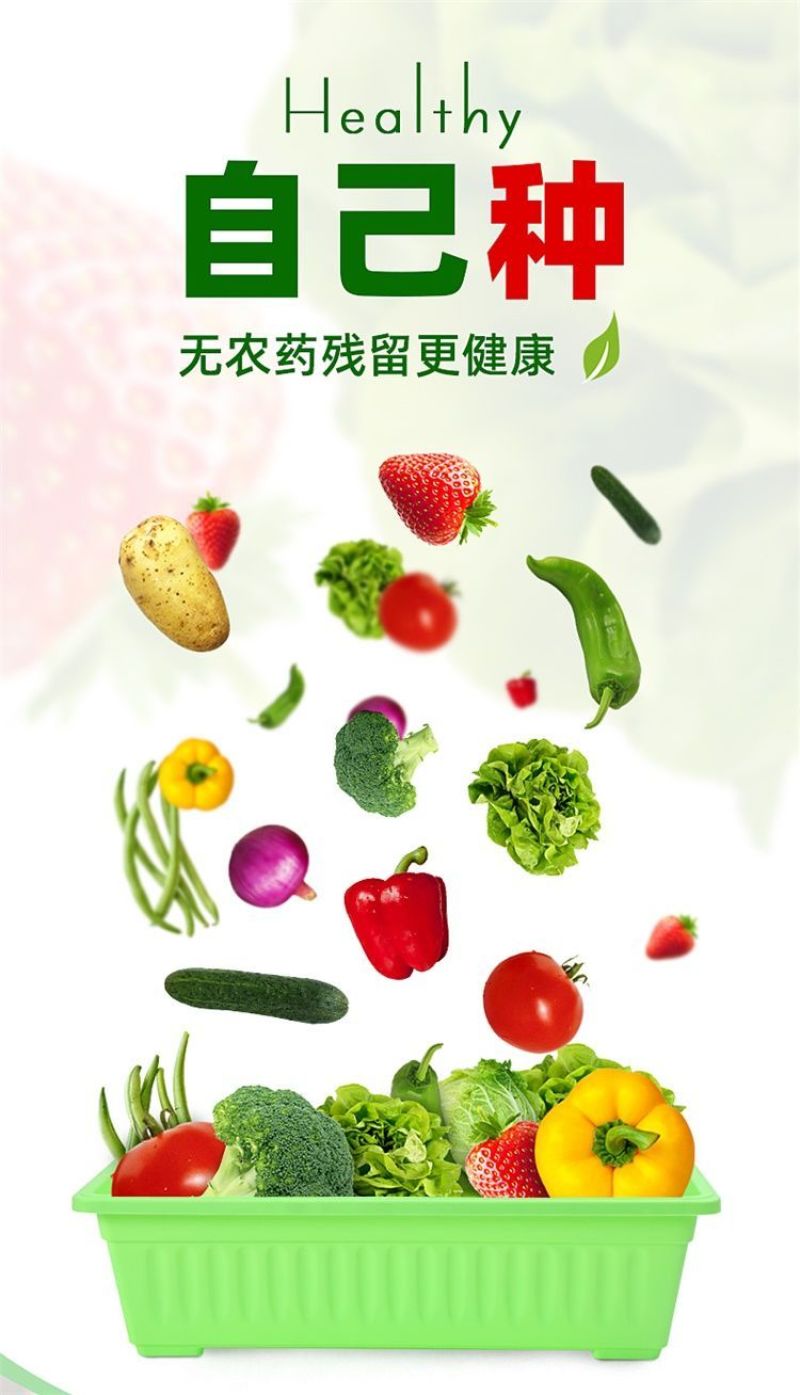 阳台树脂塑料长方形小花盆家用室内加厚大号种菜盆草蔬菜种子