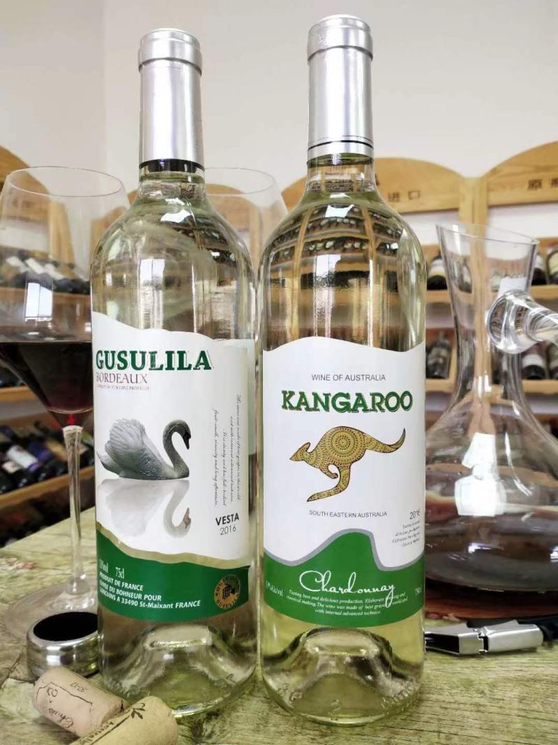 澳洲原瓶进口莎当妮干白葡萄酒750ml