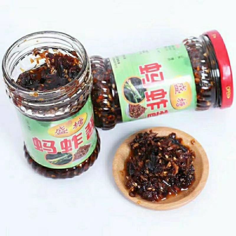 蚂蚱酱潍坊特产蝗虫手工自制即食香微辣拌饭下饭开胃酱礼