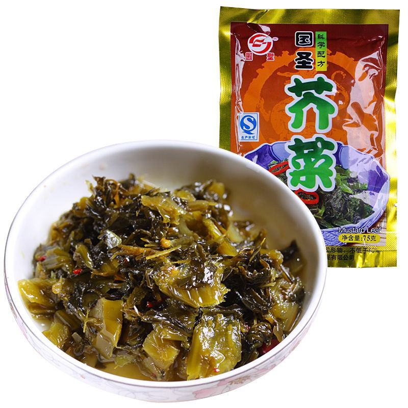 国圣酱菜芥菜75g下饭菜咸菜佐餐菜莆田特产菜脯腌
