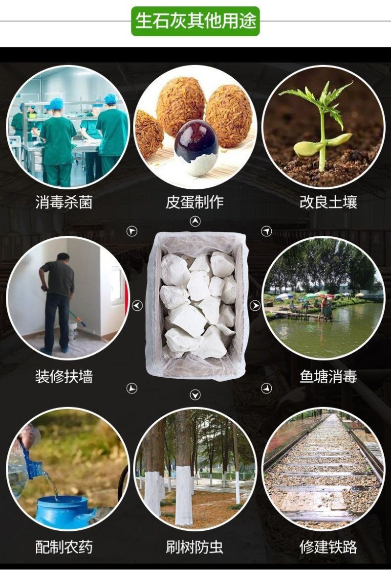 生石灰块生石灰粉家用室内房间除湿吸湿防潮粉防霉干燥剂消毒