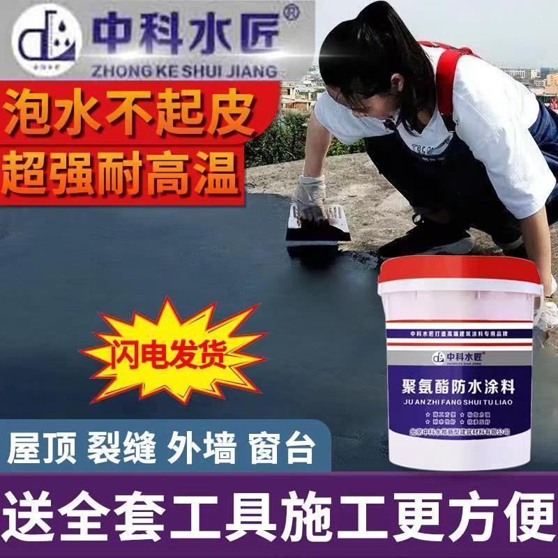 防水涂料房顶补漏裂缝平房漏水卫生间厕所屋顶补漏聚氨酯涂料