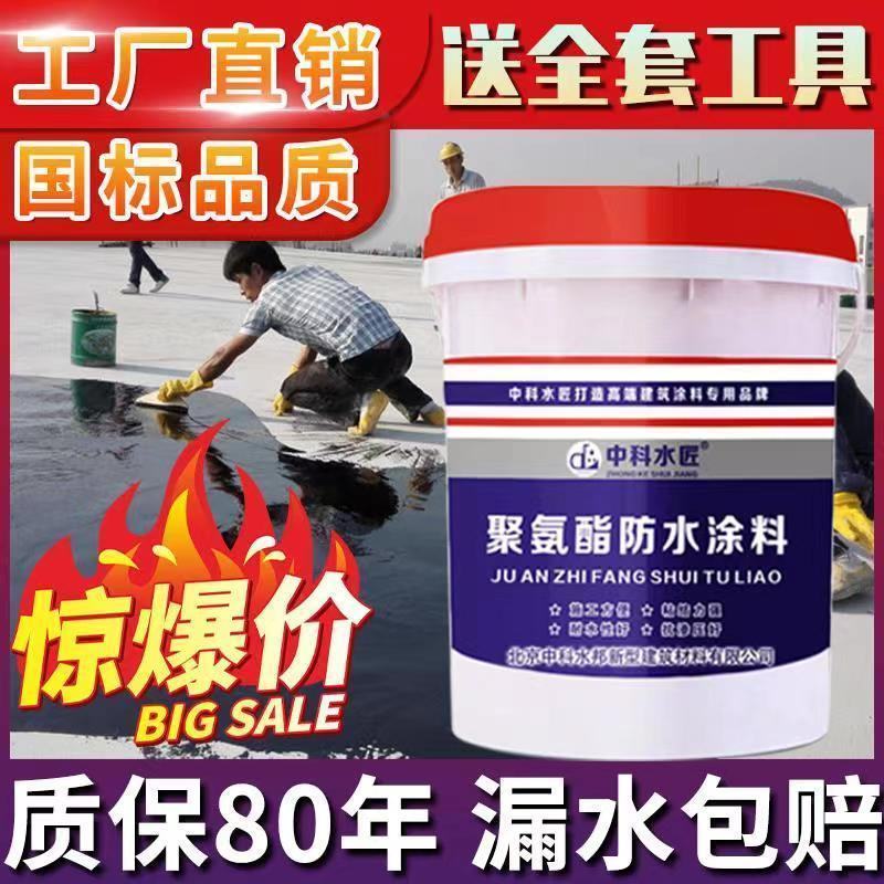 防水涂料房顶补漏裂缝平房漏水卫生间厕所屋顶补漏聚氨酯涂料
