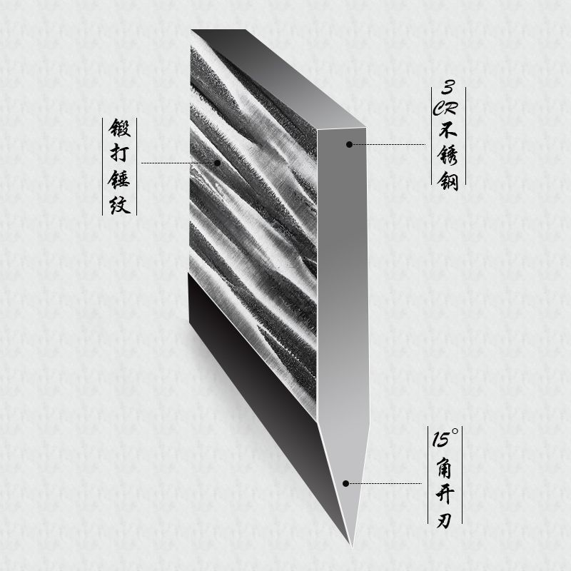 【视频同款】锻打锋利免磨厨房家用菜刀切肉刀切菜刀厨师专用