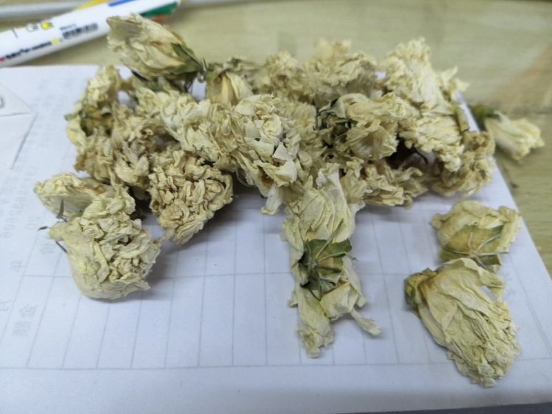 国产白木槿花佛桑花一公斤一袋颜色白不黄十公斤包邮