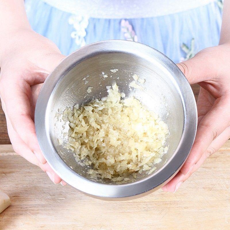 304不锈钢捣碎器实心捣蒜器家用老式研磨器捣药罐手动蒜泥