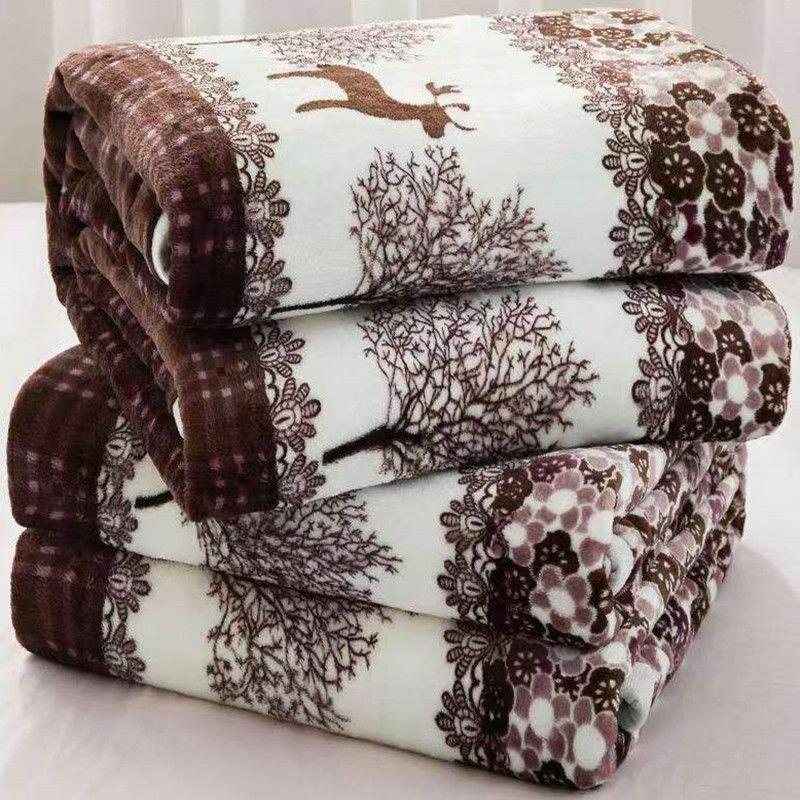 盖毯床单两用款法兰绒毛被单四季毯冬季保暖宿舍单双毯子包邮