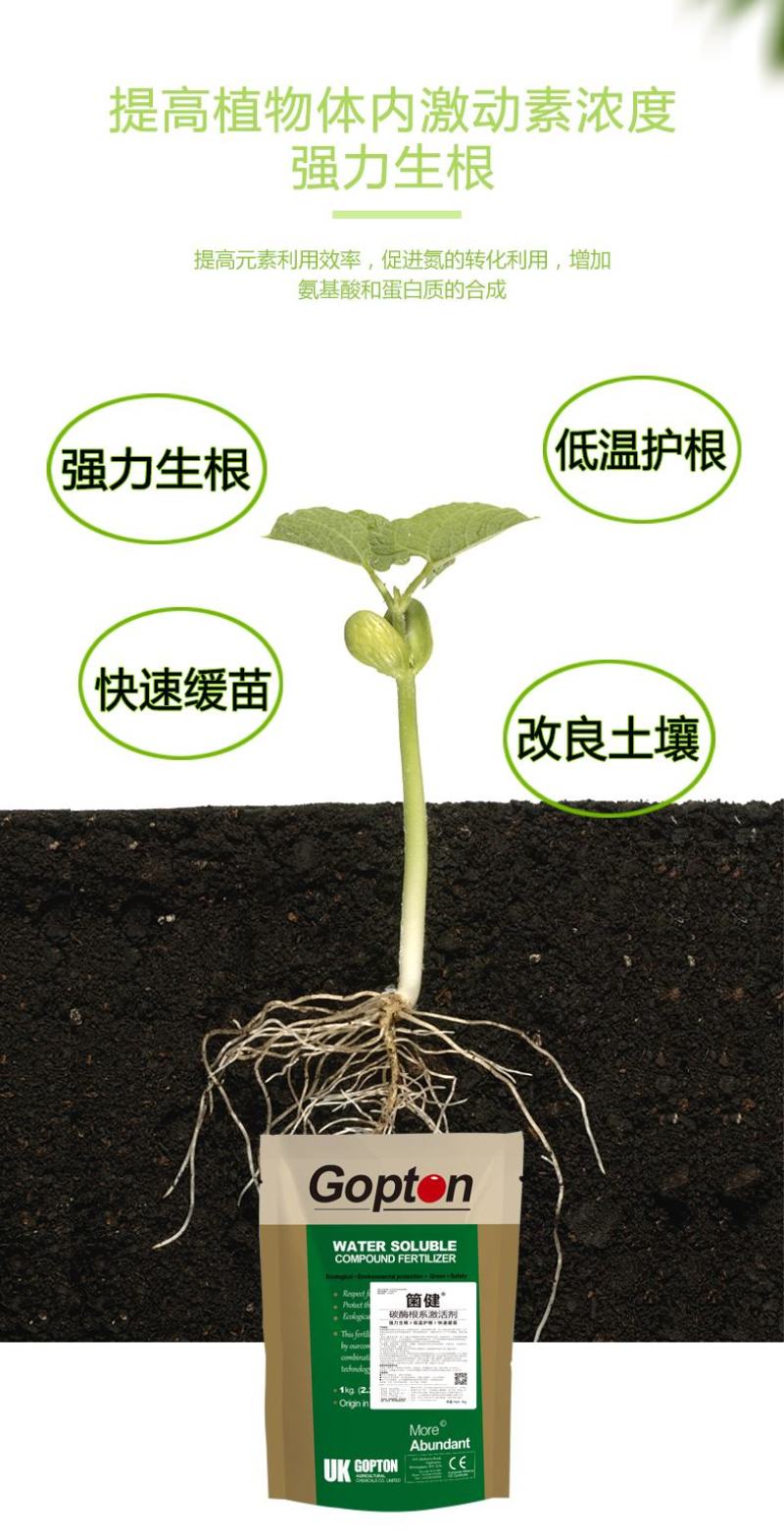 进口生根剂矿源黄腐酸生根肥海藻冲施肥水溶肥含芽孢杆菌肥