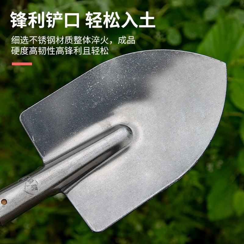 户外挖土小铲子种花工具家用小型加厚花铲小铁锹挖野菜专用铲