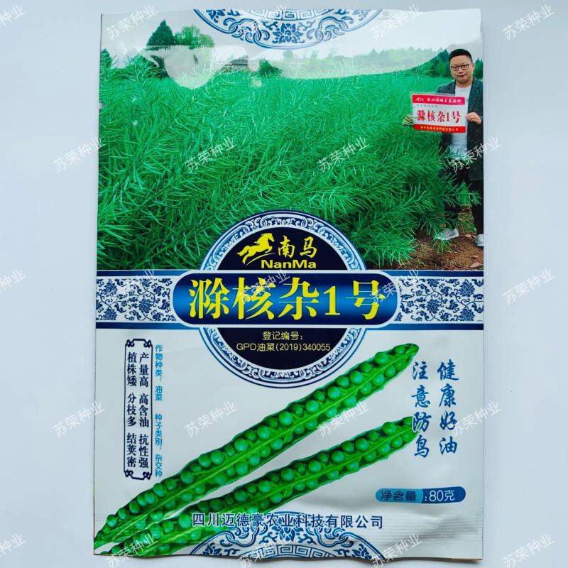 南马滁核杂1号油菜种籽子甘蓝型大籽油菜籽耐寒农家大田秋播