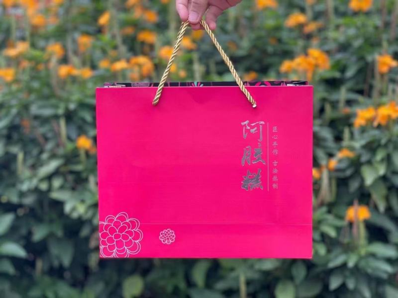 批发【墨红玫瑰花阿胶糕】【西洋参阿胶糕】纯手工制作真材料