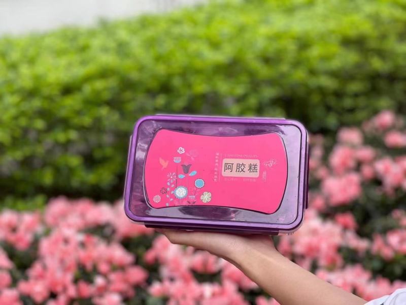 批发【墨红玫瑰花阿胶糕】【西洋参阿胶糕】纯手工制作真材料