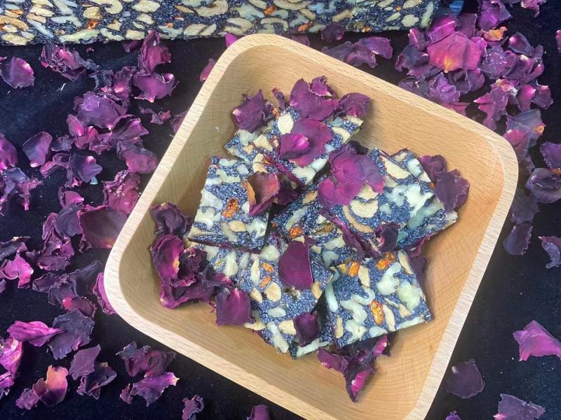 批发【墨红玫瑰花阿胶糕】【西洋参阿胶糕】纯手工制作真材料