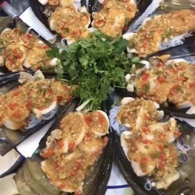 产地直发江瑶贝加工半壳速冻海带子绿贝海鲜水产烧烤自助餐