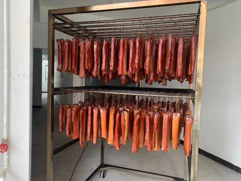 湖南柴火烟熏腊肉偏肥腊肉500g，全国24小时厂家发货