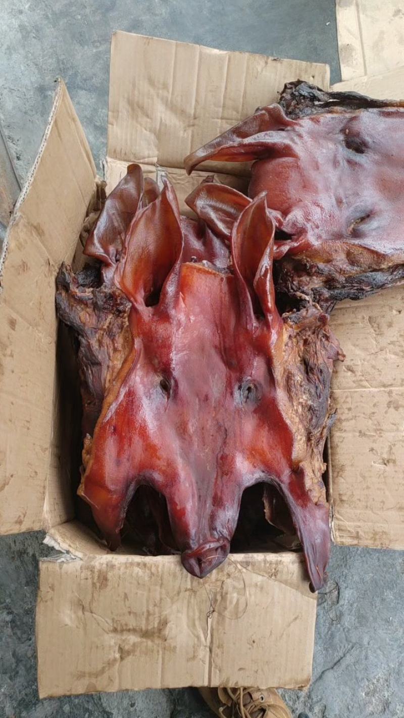 五香猪头肉【烟熏品】生品，厂家供应，品质保证，货源充足！