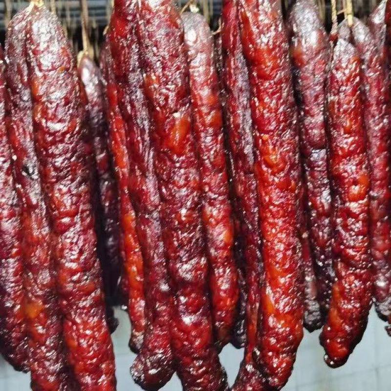 【纯肉香肠】纯肉香肠烟熏味腊肠麻辣味五香味广味电联