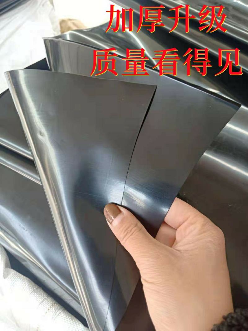 黑色塑料膜加厚养殖膜鱼塘防渗膜鱼池防水布藕池防渗膜土工膜
