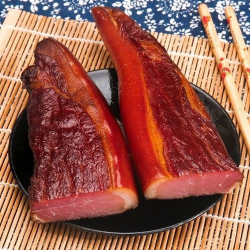 烟熏川味二刀后腿腊肉500g/袋装